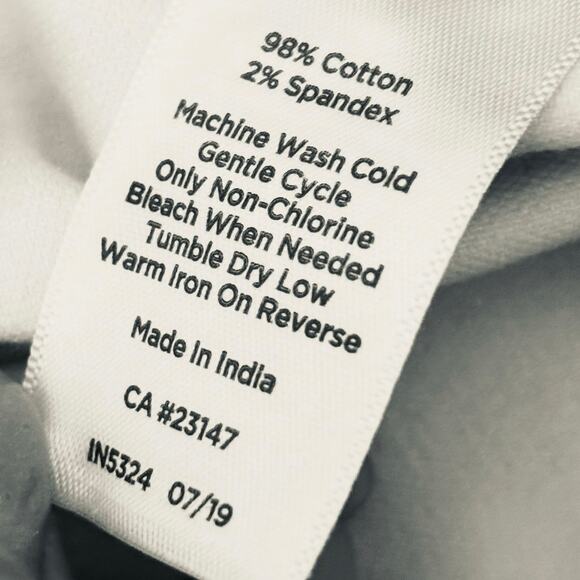 Talbots Velveteen Straight Leg Pants High Waist Gingham Size 16p Preppy - Picture 5 of 11